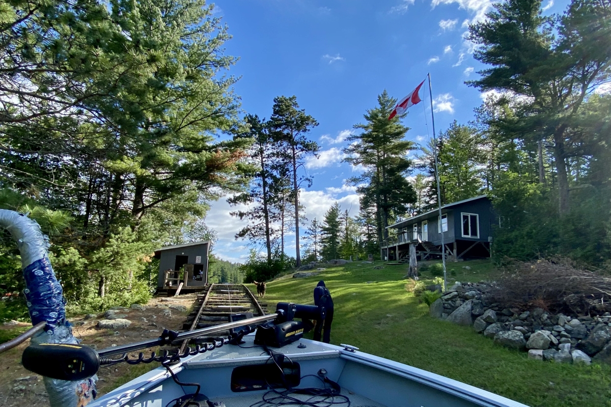 Boats & Equipment at Errington's Wilderness Island Resort, Ontario